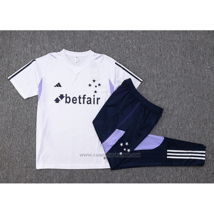 Chandal del Cruzeiro Manga Corta 2023-2024 Blanco